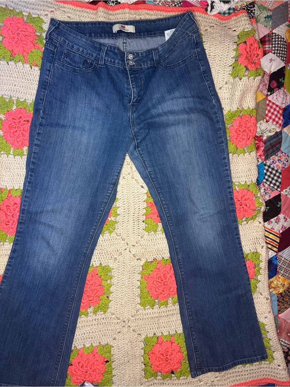 Levi’s boot-cut Mid-Rise Women's Blue Denim Jeans